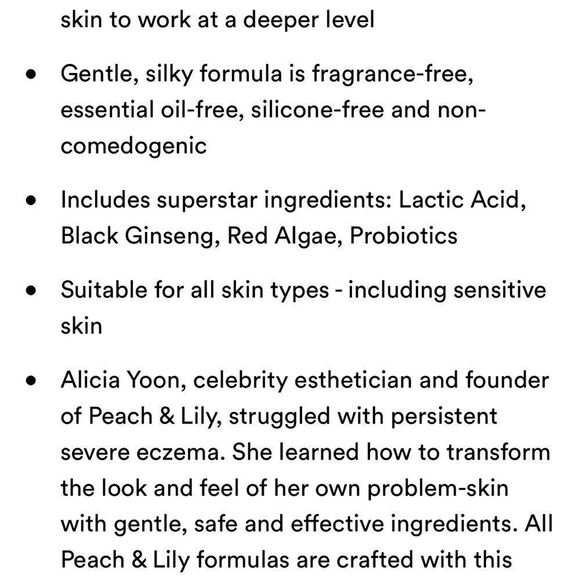 LAST 1! Peach & Lily Power Cocktail Lactic Acid Repair Serum 🪞 NEW - Picture 8 of 10